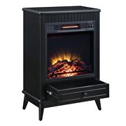 Black finish electric fireplace w/ led by Acme additional picture 4