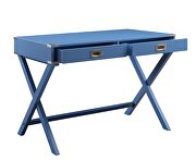 Blue finish crossing x-base console table by Acme additional picture 5