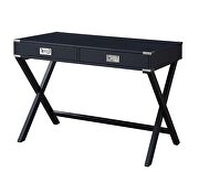 Black finish crossing x-base console table by Acme additional picture 2