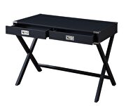 Black finish crossing x-base console table by Acme additional picture 5