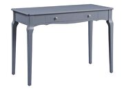 Gray finish gently curving details console table by Acme additional picture 2