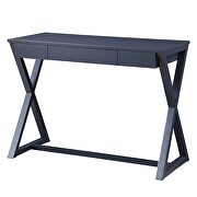 Black finish x-shape wooden base console table by Acme additional picture 2