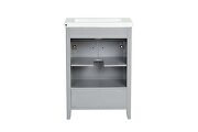 Gray finish rectangular sink cabinet by Acme additional picture 4