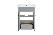 Gray finish rectangular sink cabinet by Acme additional picture 5