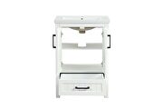 White finish english front & back sink cabinet by Acme additional picture 5