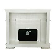 Antique pearl finish classic style fireplace by Acme additional picture 5