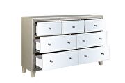 Mirrored & champagne finish shiny and lustrous surface dresser by Acme additional picture 2