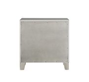 Mirrored & champagne finish shiny and lustrous surface nightstand by Acme additional picture 3