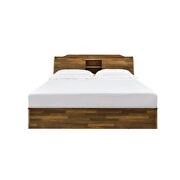 Walnut finish finest woods and veneers queen bed by Acme additional picture 18