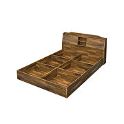 Walnut finish finest woods and veneers queen bed by Acme additional picture 3