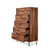 Walnut finish finest woods and veneers chest by Acme additional picture 2