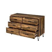 Walnut finish finest woods and veneers dresser by Acme additional picture 3