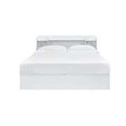 White finish low-profile panel bed queen bed by Acme additional picture 12