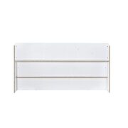 White finish low-profile panel bed queen bed by Acme additional picture 14