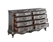 Antique platinum finish rococo design dresser additional photo 4 of 3