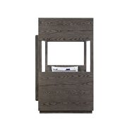 Gray oak finish wood twin over twin bunk bed by Acme additional picture 4