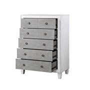 Rustic gray & white finish modern rustic chest by Acme additional picture 3