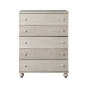 Wooden-crafted frame in an antique white finish chest by Acme additional picture 2