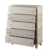 Wooden-crafted frame in an antique white finish chest by Acme additional picture 3