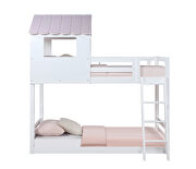 White & pink finish twin/twin bunk bed by Acme additional picture 2