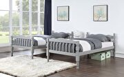 Gray finish traditional style twin/twin bunk bed by Acme additional picture 2