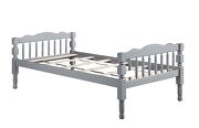 Gray finish traditional style twin/twin bunk bed by Acme additional picture 3