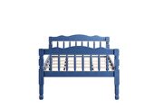 Dark blue finish traditional style twin/twin bunk bed by Acme additional picture 4