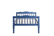 Dark blue finish traditional style twin/twin bunk bed by Acme additional picture 6