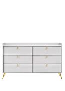 Black & white finish contemporary dresser by Acme additional picture 3