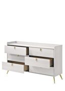 Black & white finish contemporary dresser additional photo 5 of 4