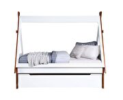 Oak & white finish house style design twin bed by Acme additional picture 4