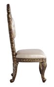 Brown & gold finish ornate scrollwork and endless details dining chair by Acme additional picture 3