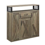 Rustic oak finish composite wood server by Acme additional picture 2