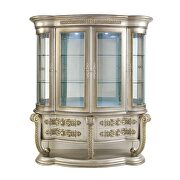 Champagne & gold finish curio w/ touch light by Acme additional picture 4