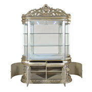 Antique gold finish curio w/touch light by Acme additional picture 3