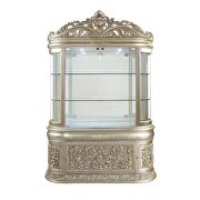 Antique gold finish curio w/touch light by Acme additional picture 4