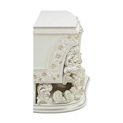 Antique white finish hollow carving design server by Acme additional picture 3
