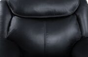 Black top grain leather 2-stage reclining action sofa by Acme additional picture 7