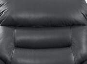 Gray top grain leather motion recliner chair w/ brilliant lifting function by Acme additional picture 3