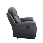 Gray top grain leather motion recliner chair w/ brilliant lifting function by Acme additional picture 5