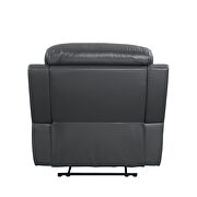 Gray top grain leather motion recliner chair w/ brilliant lifting function by Acme additional picture 6