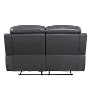 Gray top grain leather motion loveseat w/ brilliant lifting function by Acme additional picture 5