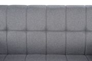 Dark gray durable linen upholstery pull out sleeper bed by Acme additional picture 7