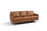 Cappuccino finish leather and sturdy, wooden inner frame sofa by Acme additional picture 2