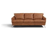Cappuccino finish leather and sturdy, wooden inner frame sofa by Acme additional picture 3