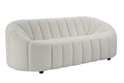 White teddy sherpa contemporary design sofa by Acme additional picture 2
