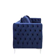 Blue velvet upholstery contemporary design sofa by Acme additional picture 4