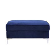 Blue velvet upholstery contemporary design sofa by Acme additional picture 8