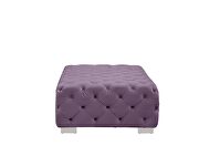 Purple smooth velvet upholstery button-tufted design sectional sofa by Acme additional picture 11