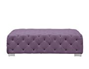 Purple smooth velvet upholstery button-tufted design sectional sofa by Acme additional picture 10